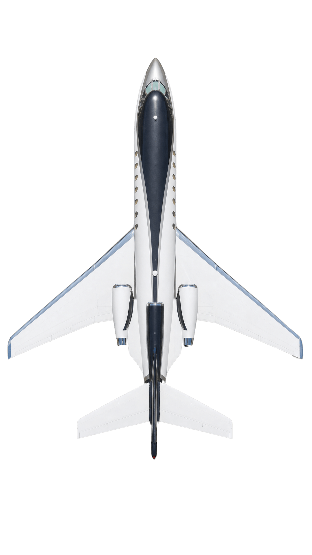 Dassault Falcon 50 top-down view